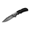 BOKER Grey Eminence Taschenmesser, klappbar, kompakter schwarzer Micarta-Griff aus 440A-Stahl