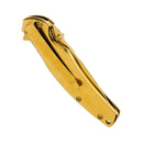 Böker Gold Finger-Klapptaschenmesser aus eloxiertem Edelstahl 440A Linerlock