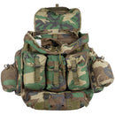 Original türkische Armee 40L Rucksack Vordertaschen Cordura Stoff Woodland Camo