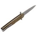 ExtremaRatio BD2 LUCKY DESERT pocket knife Bohler N690 steel plain edge blade - GoMilitar