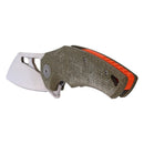 Fox Knives ARTAX Folding Pocket Knife Drop Point Stainless Steel UNI 8Cr13MoV - GoMilitar