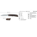 Fox Knives Terzuola Design gentlemen's pocket knife satin - coated ziricote handle - GoMilitar