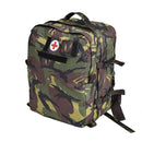 Genuine Dutch military medic backpack in waterproof DPM camouflage with multiple compartments and adjustable straps.