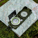 MIL-tec Military Prismatic Compass Aluminium präzises Navigationsinstrument Olive