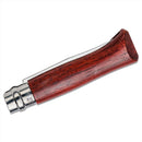 Opinel N°08 Klapptaschenmesser, 8,5 cm, Klinge aus 12C27-Edelstahl, braun