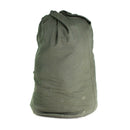 Original Dutch military duffel bag in olive, 100 liters, made of durable ripstop canvas with sturdy carry straps.