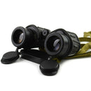 Romanian army IOR 7x40 binoculars with rubber coating, military-grade waterproof optics and lens caps attached