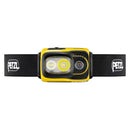 PETZL Swift RL Kopf-Taschenlampe, 1100 Lumen, wiederaufladbar, wasserabweisend, gelb