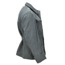 Swiss Military Field Jacket Vintage Buttoned Shoulder Epaulets Wool Gray - GoMilitar