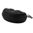 Black hard zipper case for Swisseye BLACKHAWK PRO tactical glasses with branded pull tab and strap loops