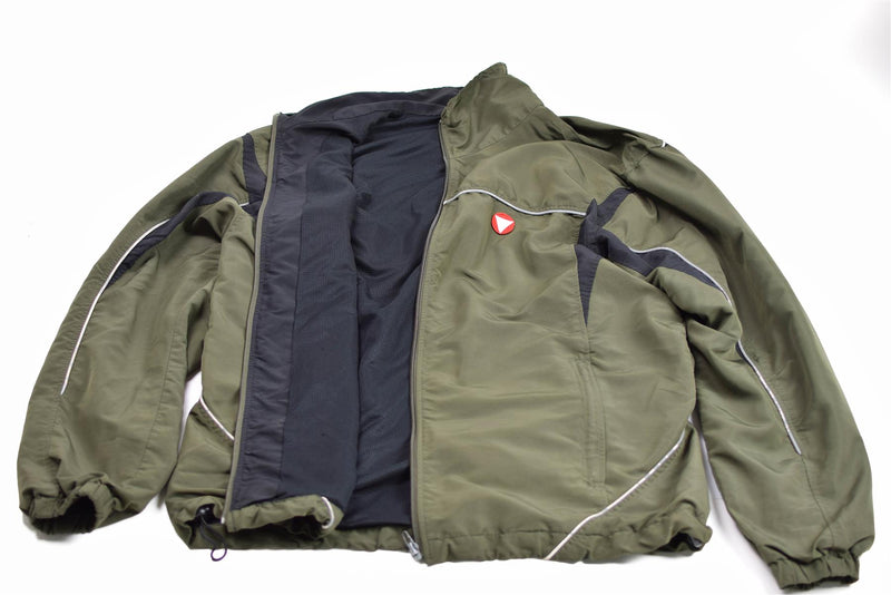 Original Österreichische Bundeswehr Trainingsanzug Top Jacke Sport Vintage OD Grün