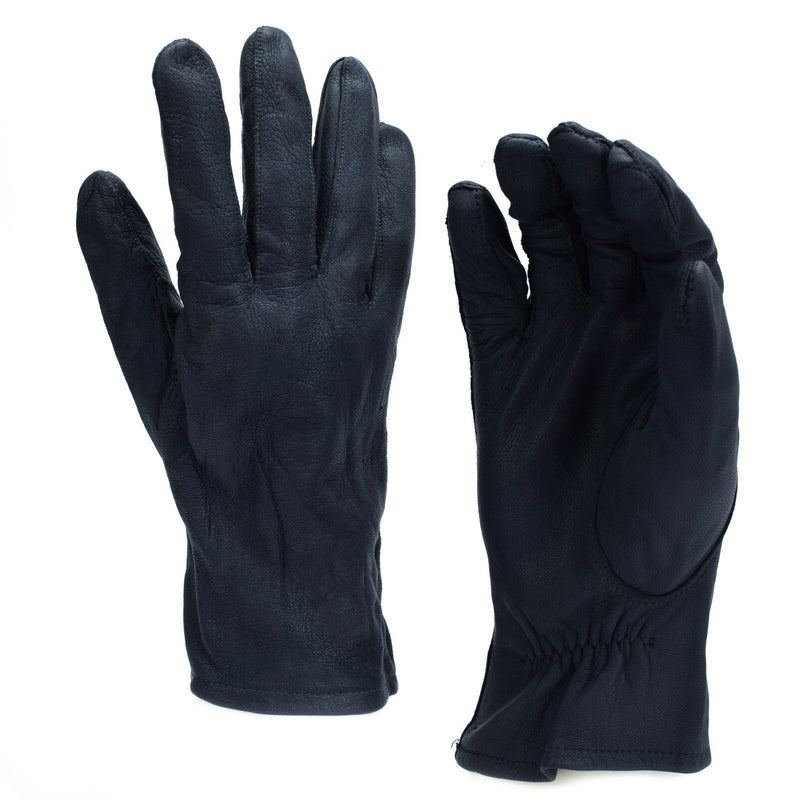 Original Bundeswehr Handschuhe. BW Militärhandschuhe Echtleder grau