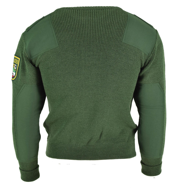 Original deutscher Truppenpullover, grüner Pullover, Militärausgabe, BDU-Pullover, NEU