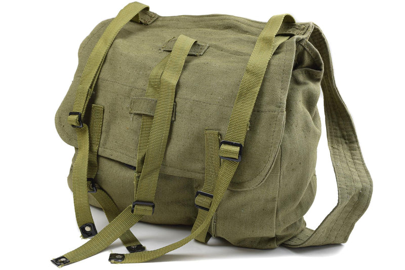 Original rumänische Armee Brotbeutel Militär Überschuss Olive Canvas Brotbeutel OD NEU