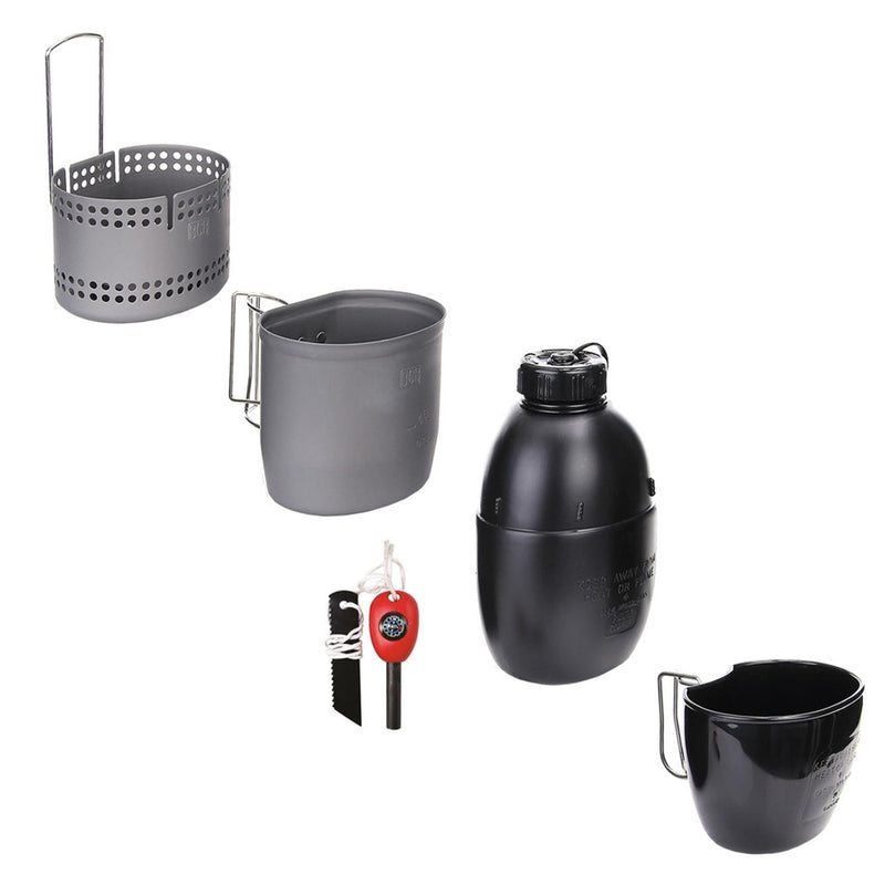 BCB Mk2 The Crusader Kochset 6-tlg. Feueranzünder Kocher NATO Becher Feldflasche Beutel