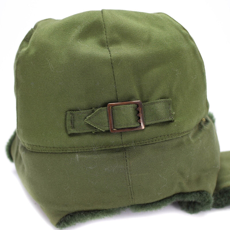 Original schwedische Militär Armee Winter grün M59 Kampf Feldmütze NEU