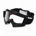 Original italienische Militär-Schutzbrille von Ariete, klares Glas, beschlagfrei, schwarz