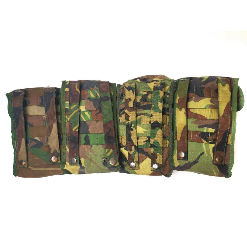 Original Feldflasche der niederländischen Armee mit Beutel und Edelstahlbecher, DPM-Tarnung, MOLLE