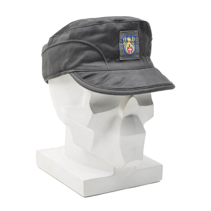 Original dänische Militärmütze grau Armeemütze leichte faltbare Ohrenklappen Vintage NEU