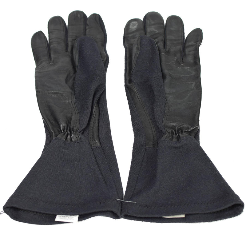 Original Bundeswehr Lange Handschuhe schwarz Aramid hitzebeständig taktischer Überschuss