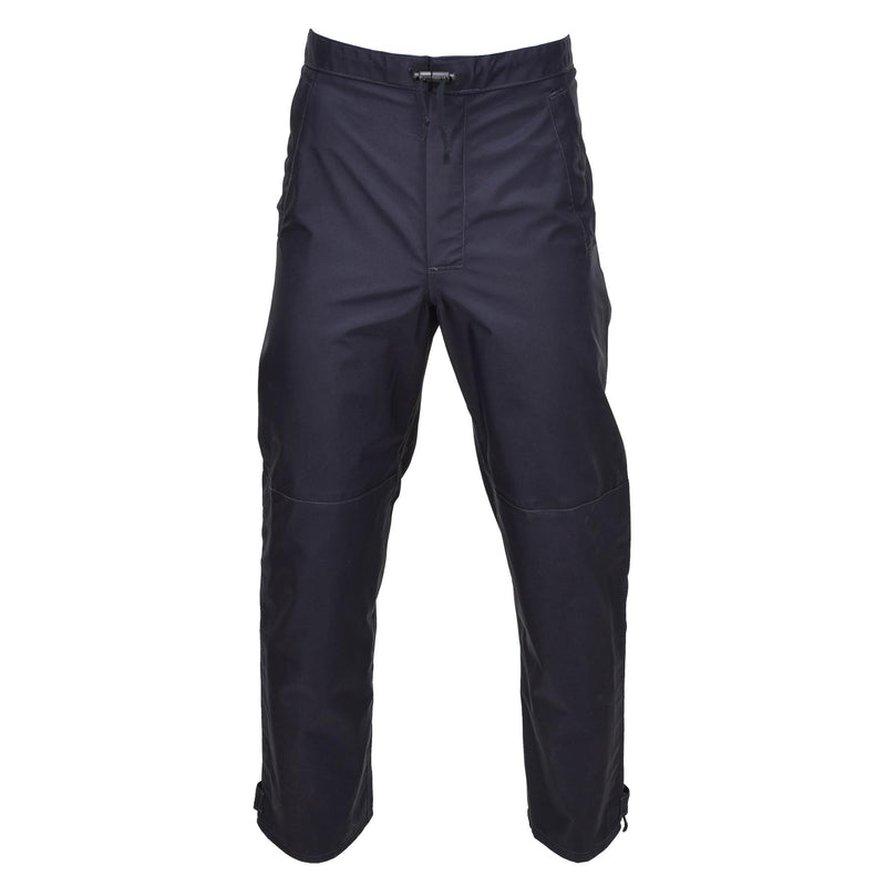 Original britische Polizei-Regenhose, wasserdicht, für draußen, Hose für nasses Wetter, blau