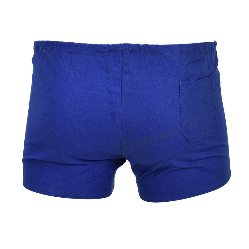 Original tschechische militärblaue kurze Sportshorts für Herren mit Gummizug in der Taille NEU