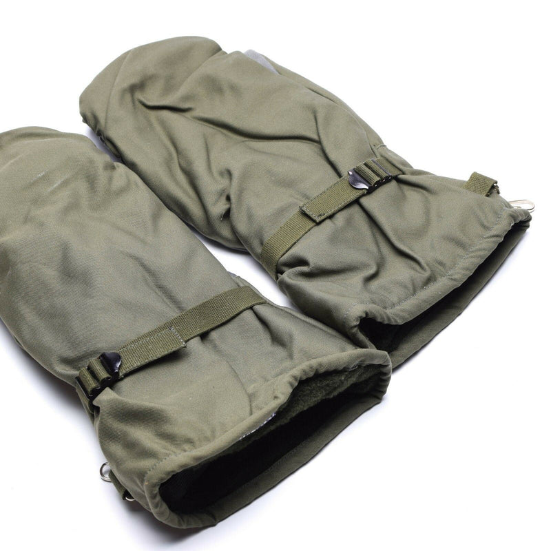 Original Bundeswehr Fäustlinge in olivgrauem Camouflage BW Militär Kampfhandschuhe