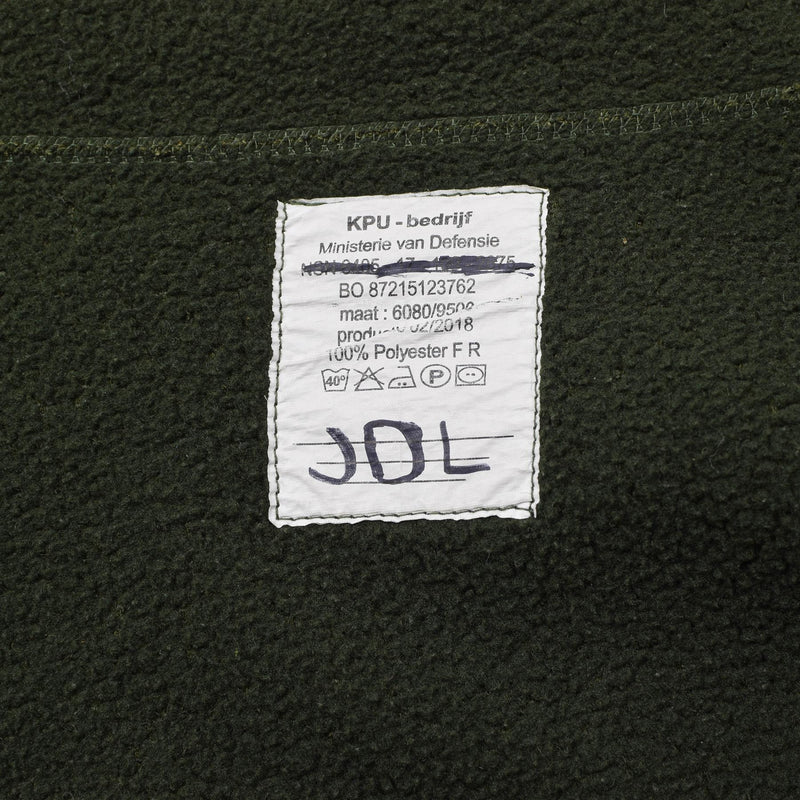 Original niederländische Militär-Fleecejacke, warme, weiche Thermo-Sportbekleidung für kaltes Wetter