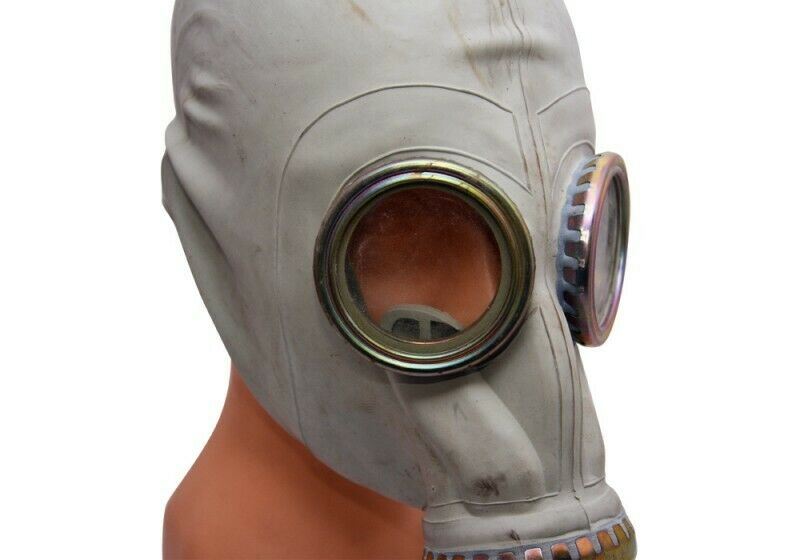 Polnische Gasmaske aus Polen, MP3, MUA Only, Maske, echter Atemschutzüberschuss, 1970er Jahre