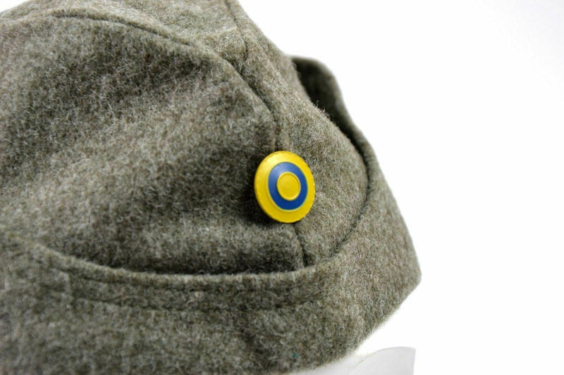 WWII Schwedische Armee Winter Wolle Seitenmütze Militär Feldmütze Garnisonshut