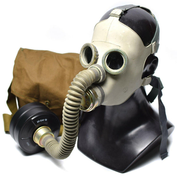Sowjetische russische Gasmaske PDF-7 Kind Komplettset NATO Filter CF F3 NBC 40 mm NEU