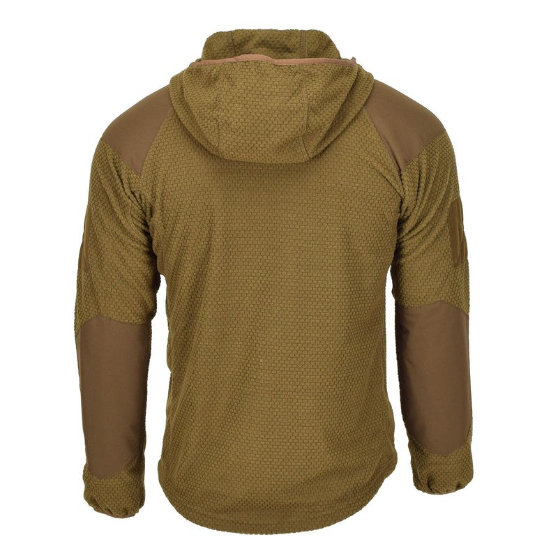 A. Blochl Militärjacke im Military-Stil mit Kapuze und Thermofleece verstärkt Coyote NEU