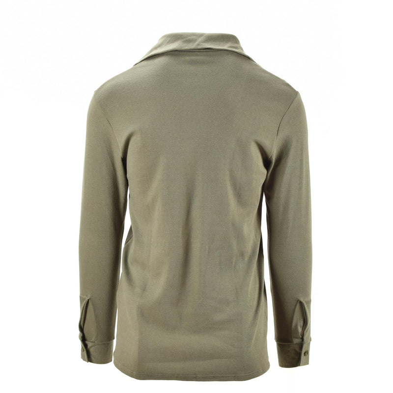 Original französisches Armeehemd mit Reißverschluss, Unterhemd, F1-Thermo-Pullover, oliv, Herren, NEU