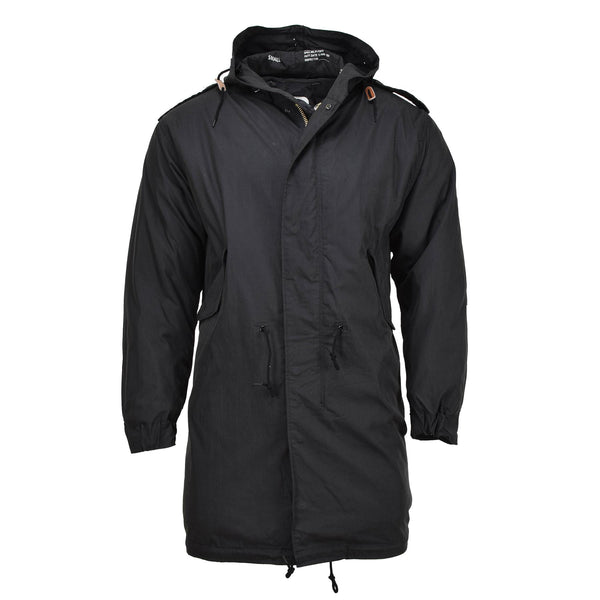 MIL-TEC Marke US Militär-Stil Parka M51 Außenmaterial mit Kapuze und Steppfutter schwarz NEU