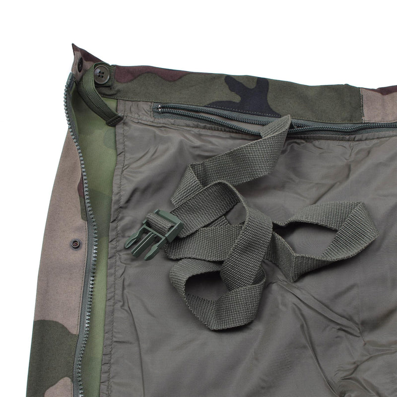 Original französische Militär Regenhose wasserdichte Trilaminathose Hosenträger NEU