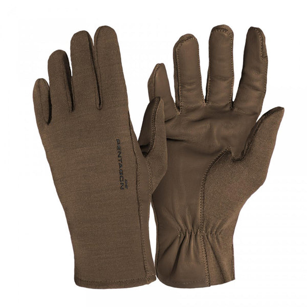 PENTAGON Pilotenhandschuhe aus Nomex®-Leder, kurze Stulpe, feuerbeständig, mehrfarbig