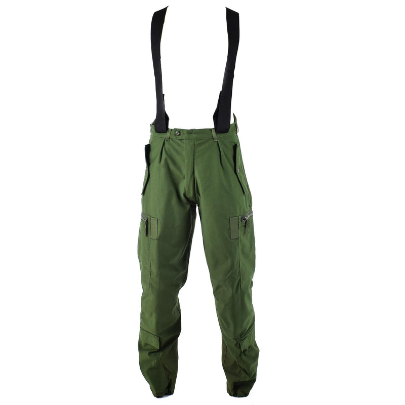 Original schwedische Thermo-Tankerhose M90 ​​Olive BDU Hose mit Hosenträgern Overall NEU