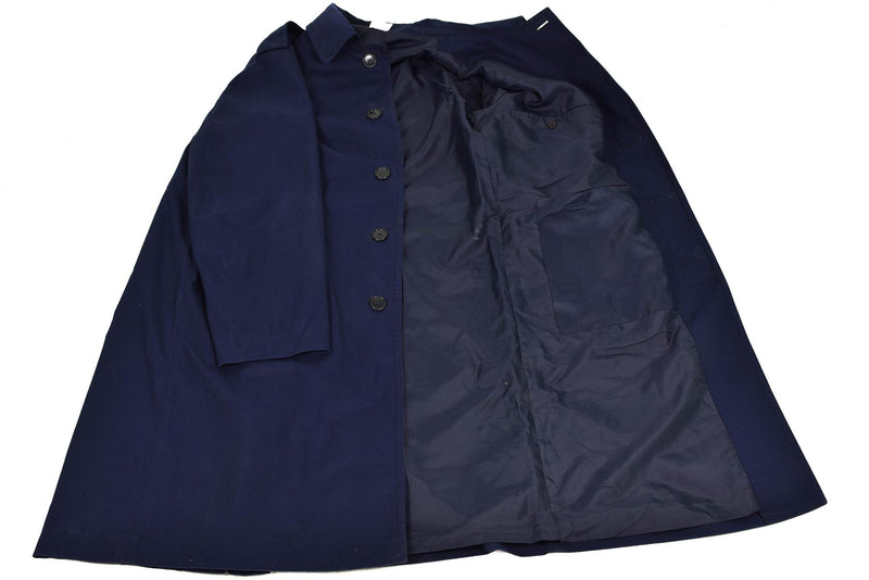 Echter französischer Militär-Regenmantel der Army Air Force, Trenchcoat, blau, wasserdicht