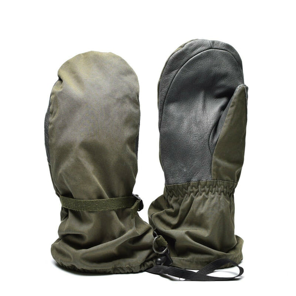 Original österreichische Bundeswehr Olive OD GoreTex Fäustlinge Militär wasserdichte Kampfhandschuhe