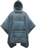 Therm-a-Rest Honcho Poncho, isolierte Campingdecke, wasserabweisend, Schwarz
