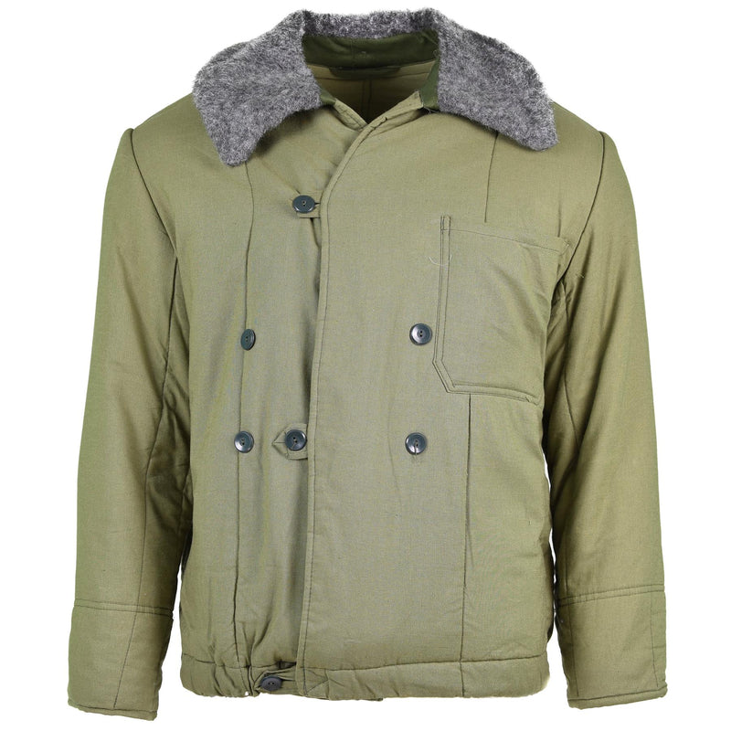 Echte ungarische Armee Steppjacke M65 Pelzkragen Warmer Winterparka NEU