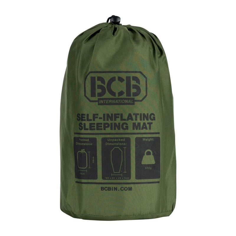 BCB Selbstaufblasende Isomatte fürs Bett, Mumienform, für Camping und Wandern