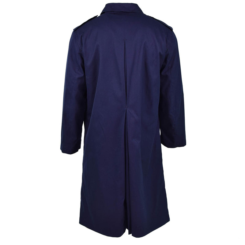 Echter französischer Militär-Regenmantel der Army Air Force, Trenchcoat, blau, wasserdicht