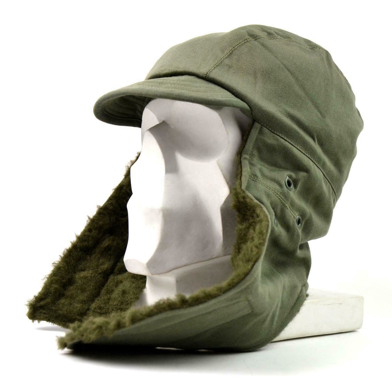 Original französische Armee-Wintermütze für kaltes Wetter, französische Militärausgabe, Feldmütze
