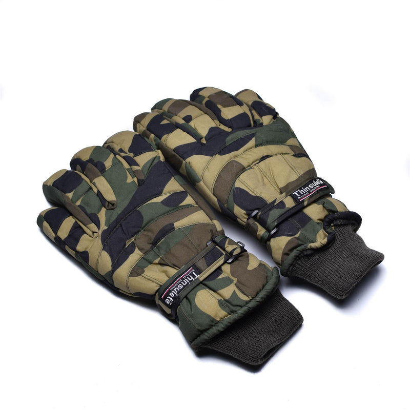 Marke Thinsulate Handschuhe Winter Woodland Flecktarn Olive Camouflage