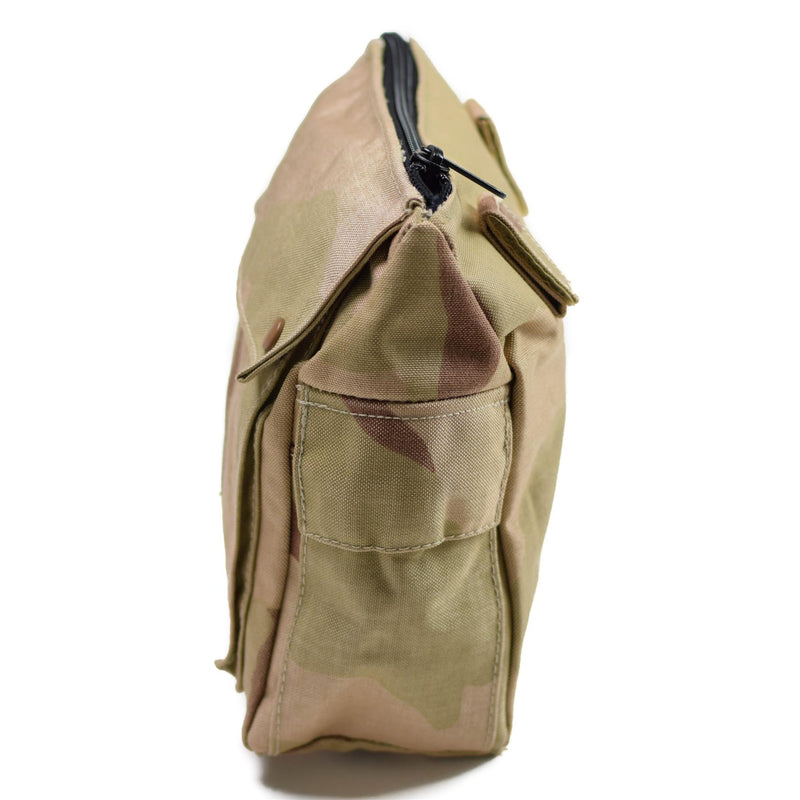 Echte holländische Armee Gasmaskentasche Militär Überschuss Wüstentarn Schultertasche NEU