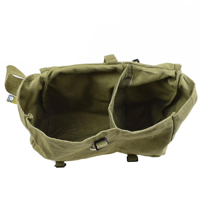 Original rumänische Armee Brotbeutel Militär Überschuss Olive Canvas Brotbeutel OD NEU
