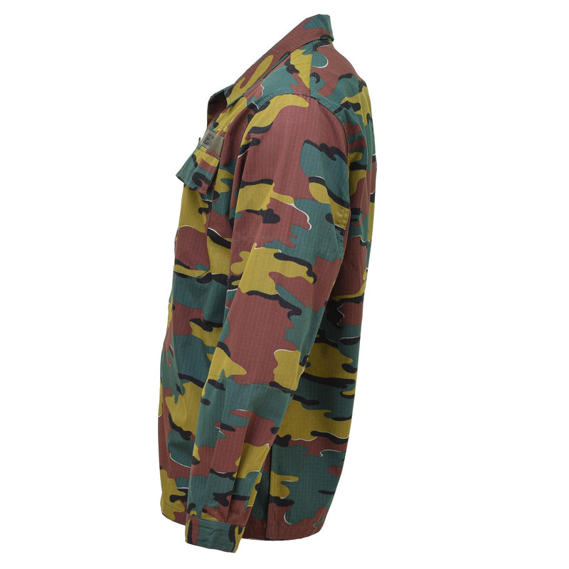 Original belgische Armee Feld Kampfhemden Ripstop BDU Jigsaw Truppen Jacke NEU