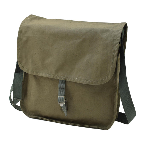 Original bulgarische Armee oliv Umhängetasche verstellbarer Riemen Outdoor Reisen NEU