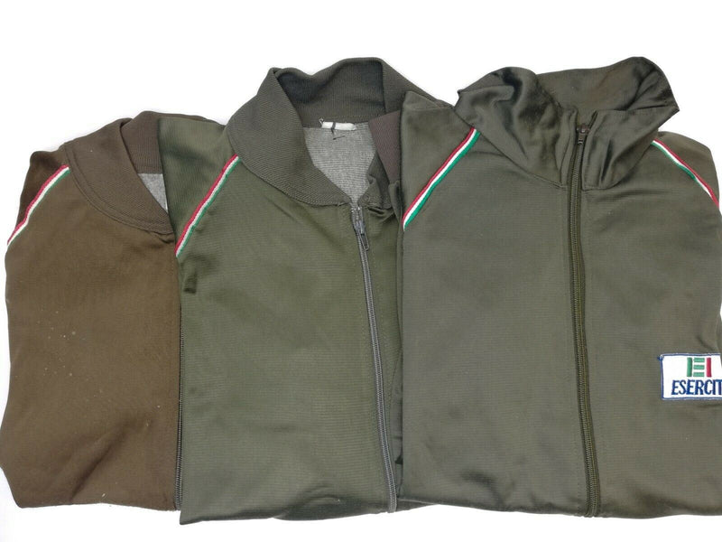 Echte italienische Armee Trainingsanzug Top Jacke Militär Sport Vintage